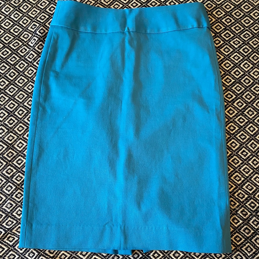 Banana Republic Bright Blue Pencil Skirt